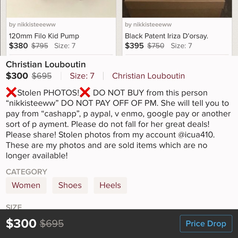 Christian Louboutin that doesn’t exist! DO NOT BUY - Picture 3 of 5